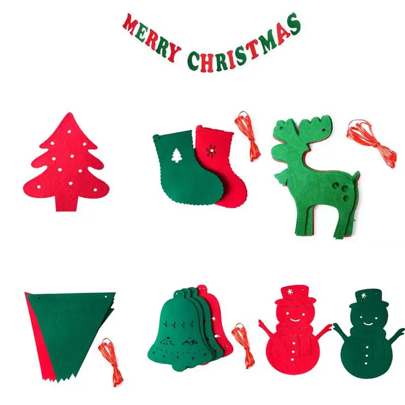 Подвеска для рождественской вечеринки с надписью Pull флажки украшения подвеска