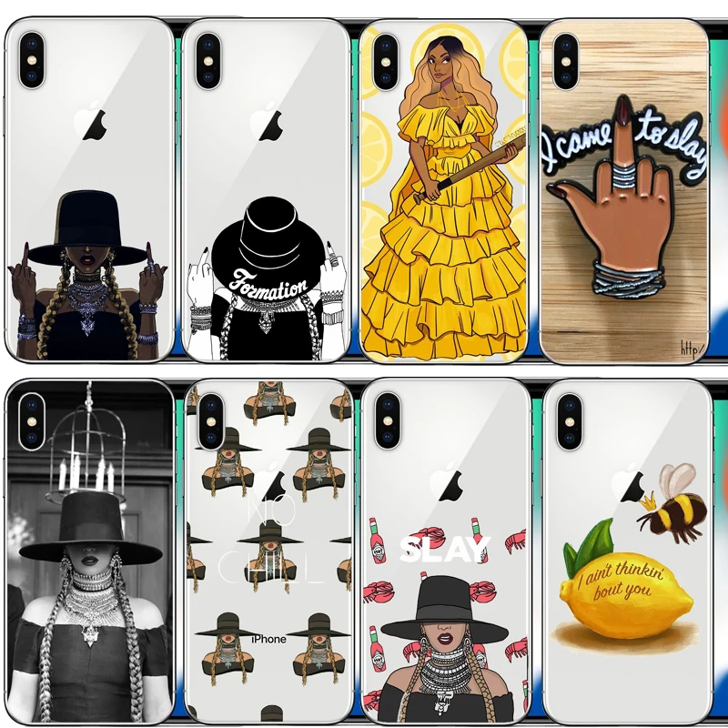 Лимонад Бейонсе I Slay Pop Music Жесткий Чехол для ПК чехол телефона iphone 6 6S 7 8 Plus 5S 5 SE X XR XS