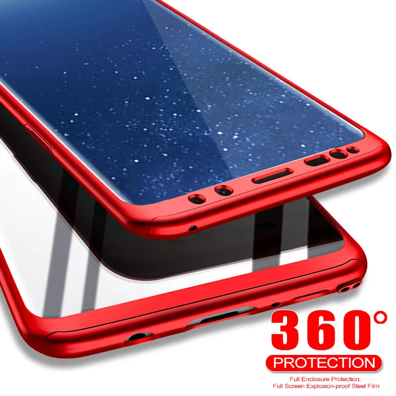 Чехол для телефона с полным покрытием 360 градусов Galaxy A7 A8 2018 противоударный чехол