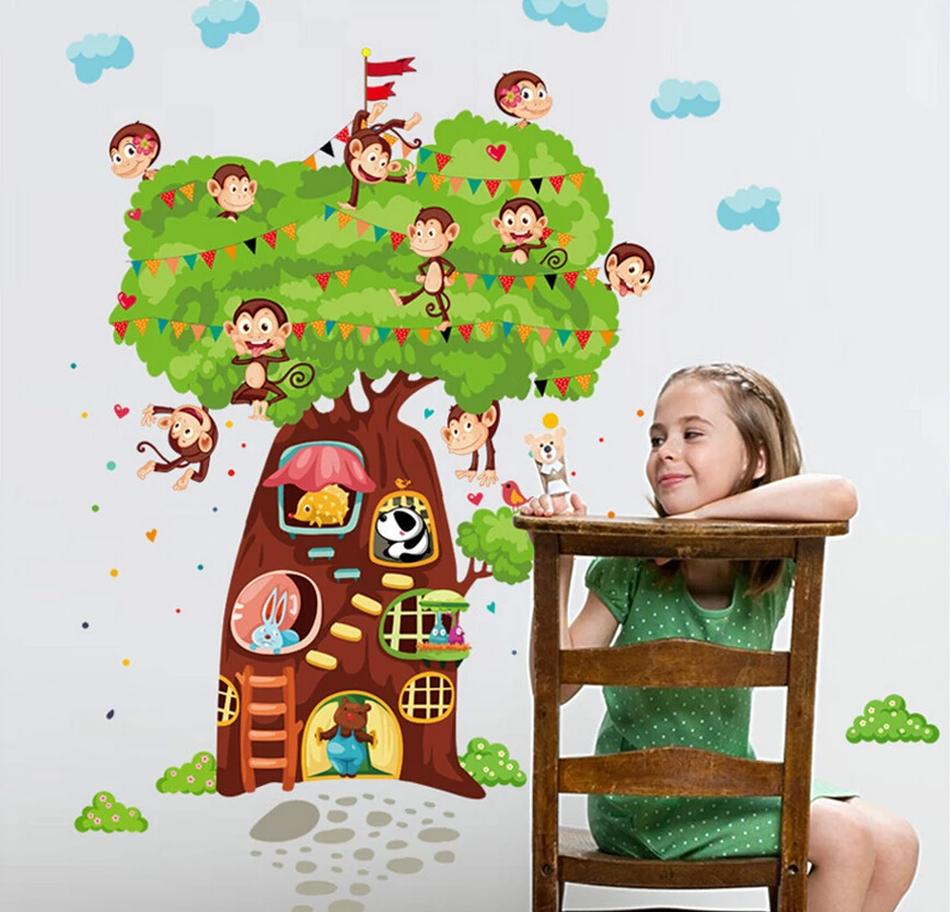 &quotКрасивые цветные настенные наклейки с одуванчиком романтическое украшение