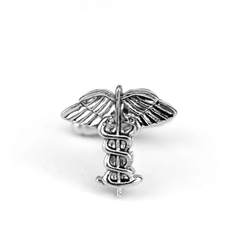 Запонки Caduceus с символом медицины для мужчин и женщин аксессуары рубашек подарок