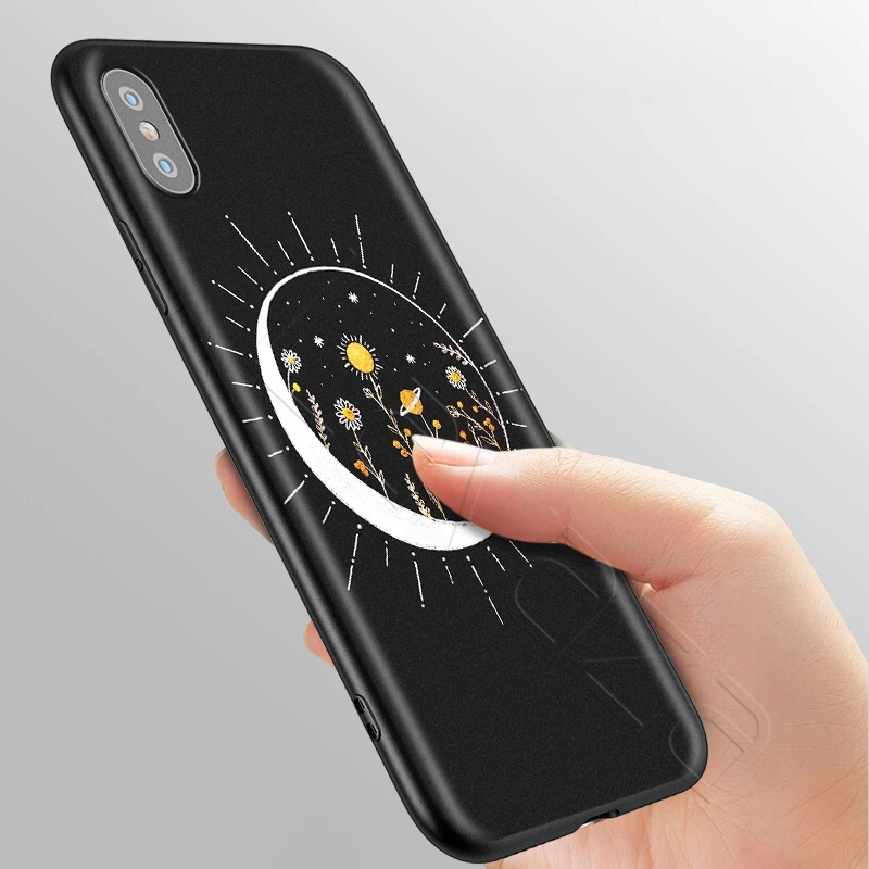 Чехол Lavaza Art Sun Flowers Cat Snake Moon для iPhone 11 Pro XS Max XR X 8 7 6 6S Plus 5 5s se |