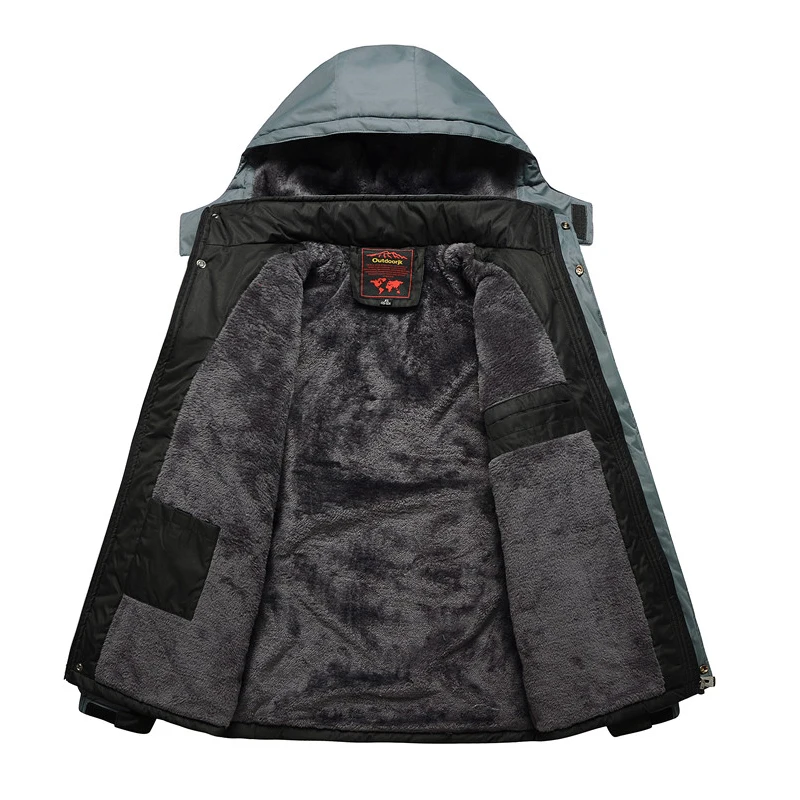 Зимнее пальто для мужчин 6XL 7XL 8XL 9XL куртка плюс толстые бархатные куртки Мужская