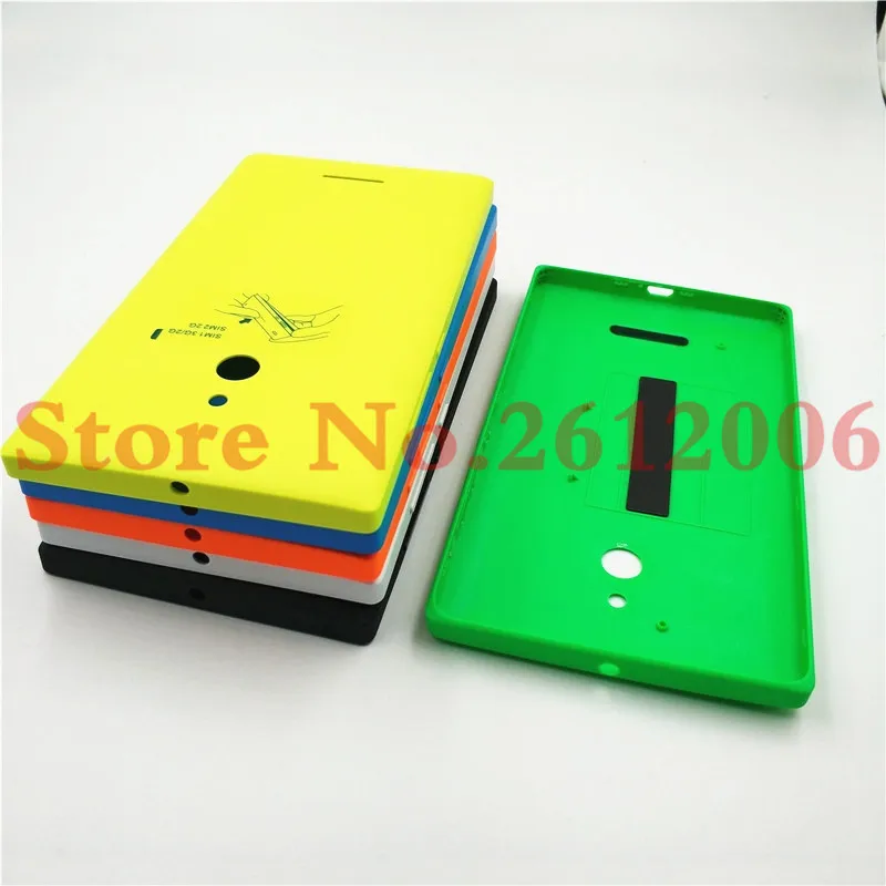 Цветной чехол на заднюю панель батарейного отсека для Nokia Lumia XL Dual Sim RM 1030 с кнопками громкости