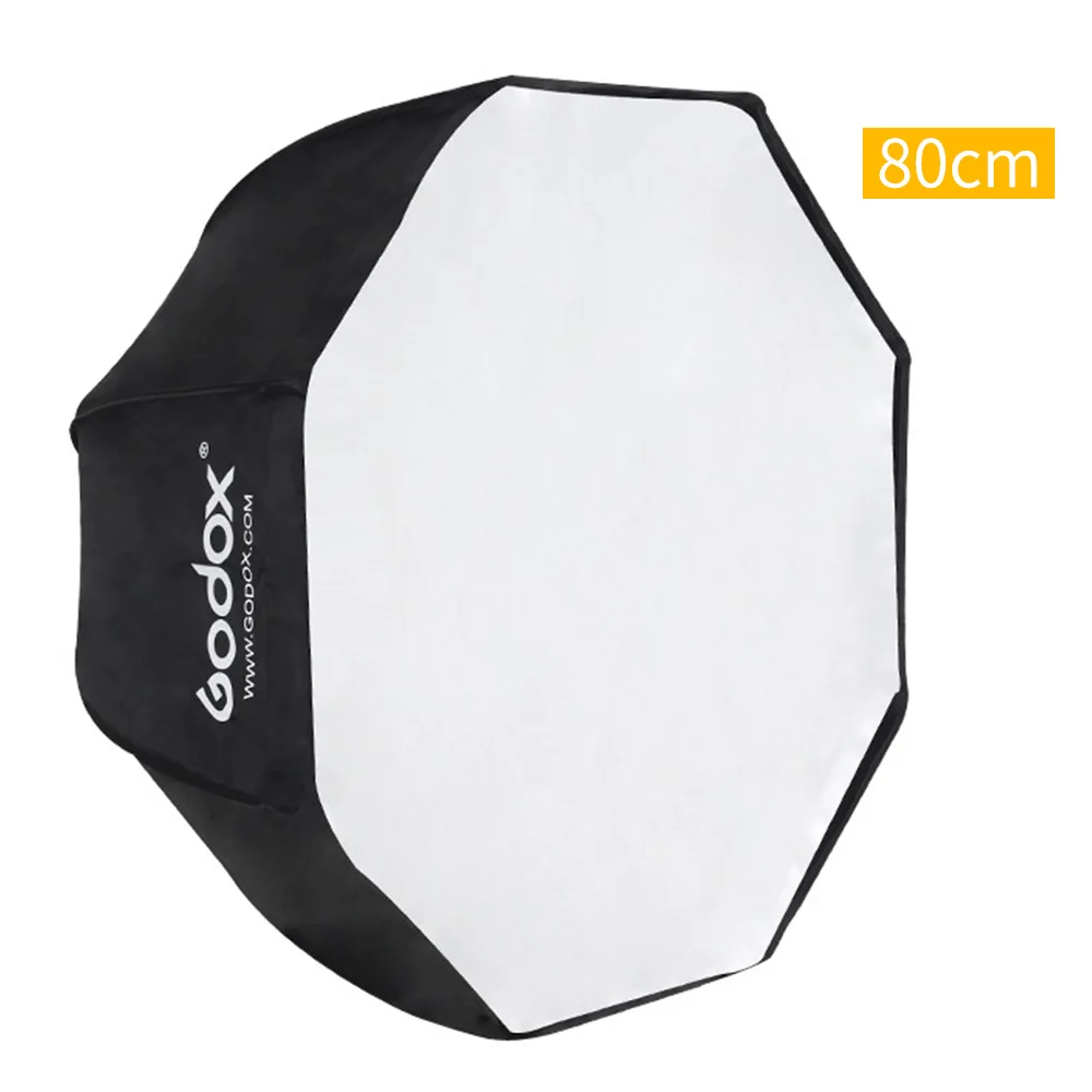 Godox портативный восьмиугольный Зонт софтбокс 80 см/31 5 дюйма зонтик отражатель для