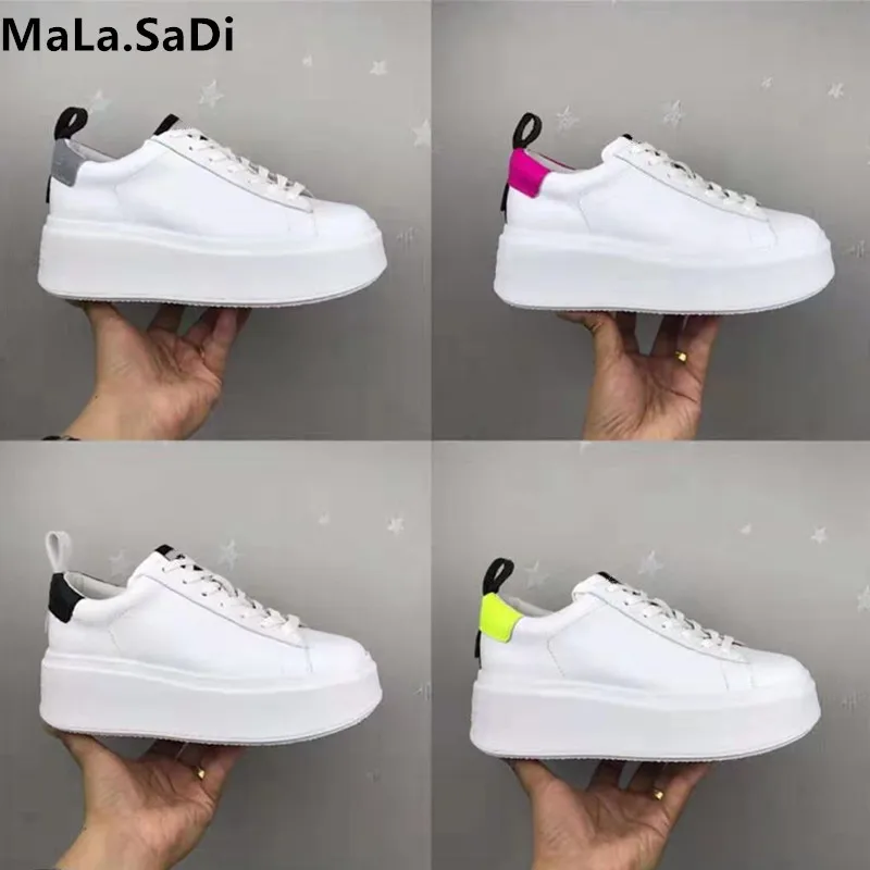 

Woman Shoes White Sneakers Genuine Leather Vulcanize Spring Autumn Krasovki Women Casual Shoes Basket Trainers Tenis Feminino