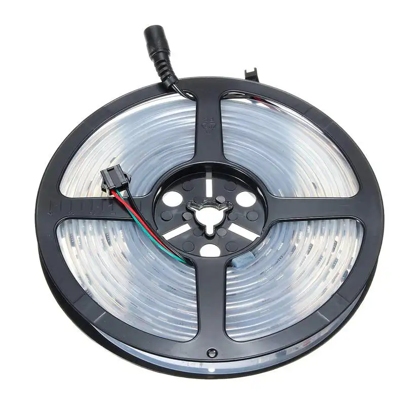 Smuxi водонепроницаемый 5 м 6803 IC 150 светодиодный RGB светодиодный светильник DC12 5050 SMD Dream color FR пульт дистанционного управления UK/AU/EU/US Plug