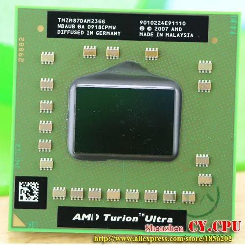AMD ноутбук мобильный AMD Turion x2 ультра ZM-87 ZM87 гнездо FS1 Процессор 2 м Кэш/2,4 ГГц/четырехъядерный процессор zm 87 Процессор