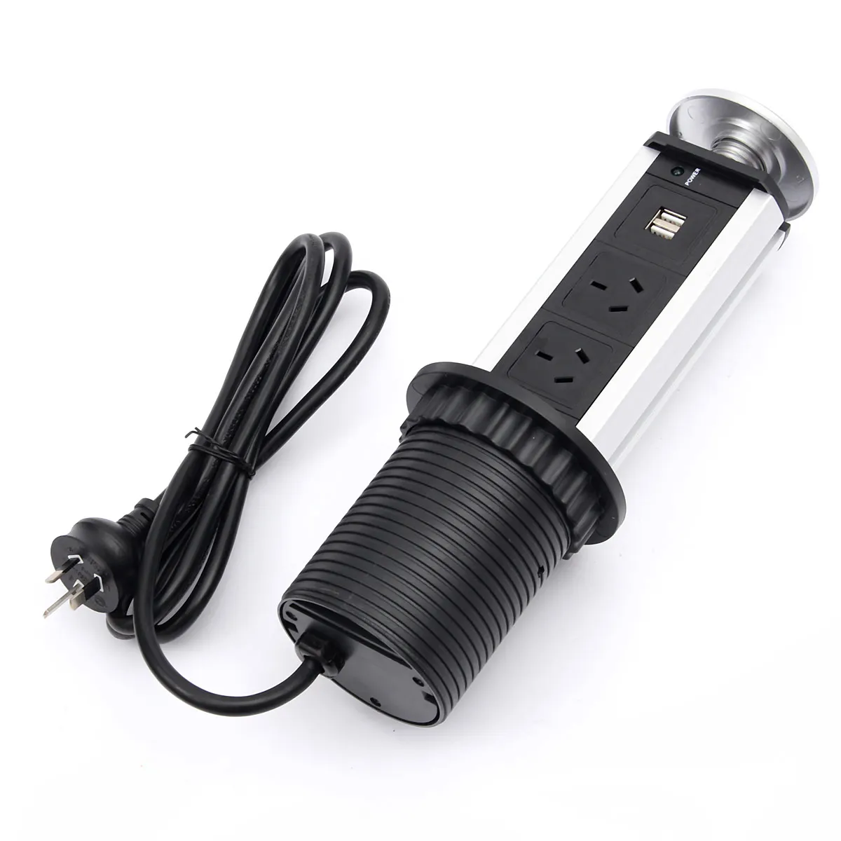 Pop Pull Up power Point розетка 3 штекера Dual USB зарядное устройство для Дом Офис Кухня Рабочий стол Розетка удлинитель