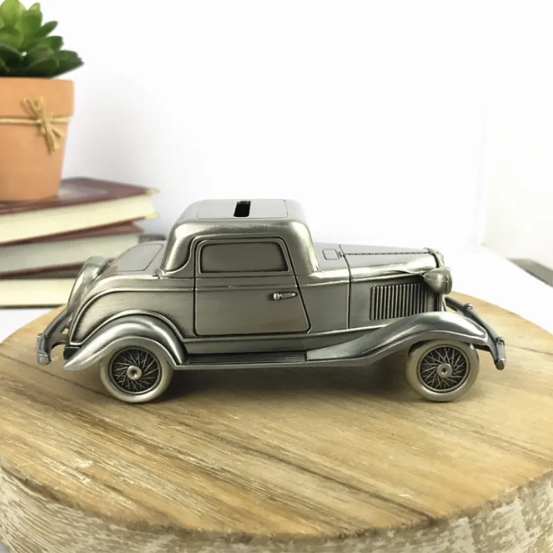 Металлическая винтажная модель автомобиля копилка детская игрушка автомобиль