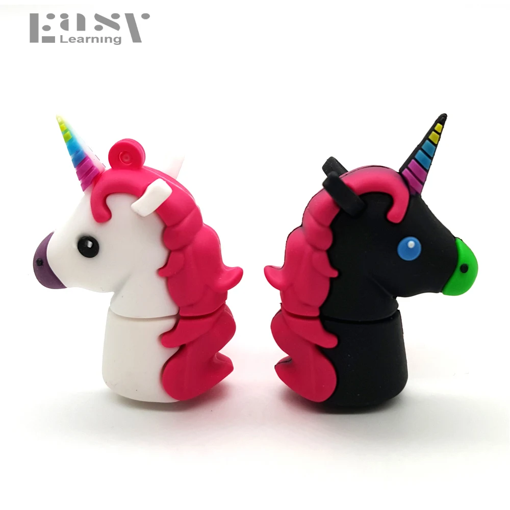 Реальная емкость мультфильм Единорог USB флэш-накопители конский накопитель 4 ГБ 8