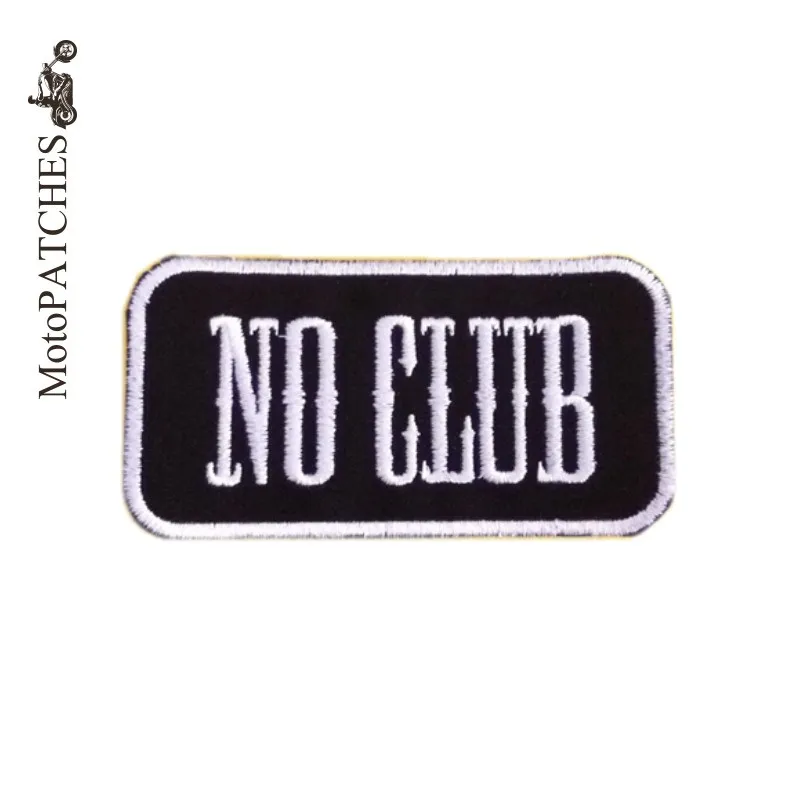 MotoPATCHES NO CLUB вышитые железные на мотоциклетной куртке патчи для одежды байкерские