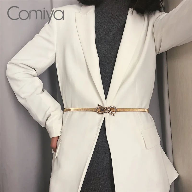 Женский пояс Comiya золотого цвета из сплава цинка | Аксессуары для одежды