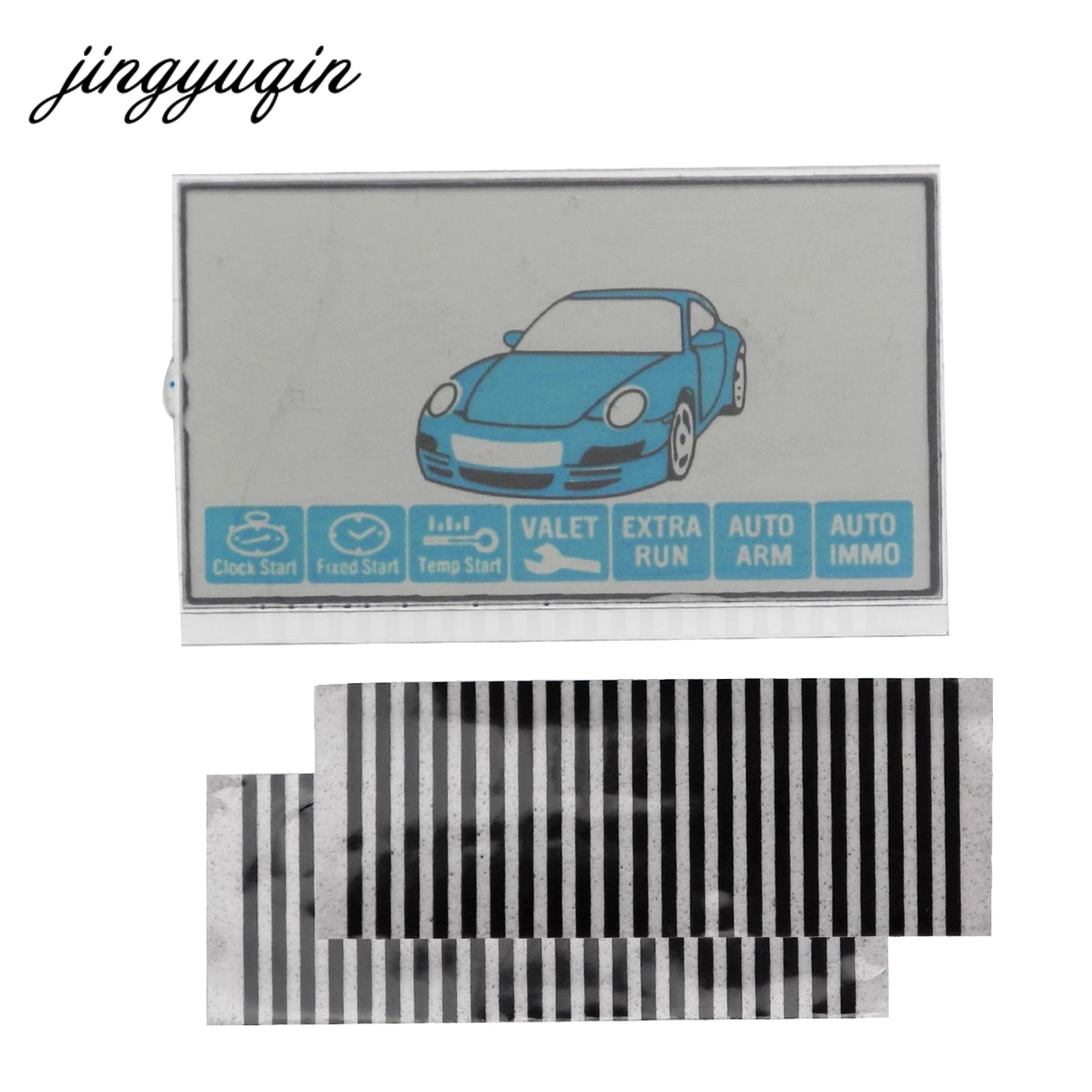jingyuqin 5pcs/lot LCD Display Screen flexible Cable for StarLine B9 Twage Remote Controller Keychain with Zebra Stripes | Автомобили и
