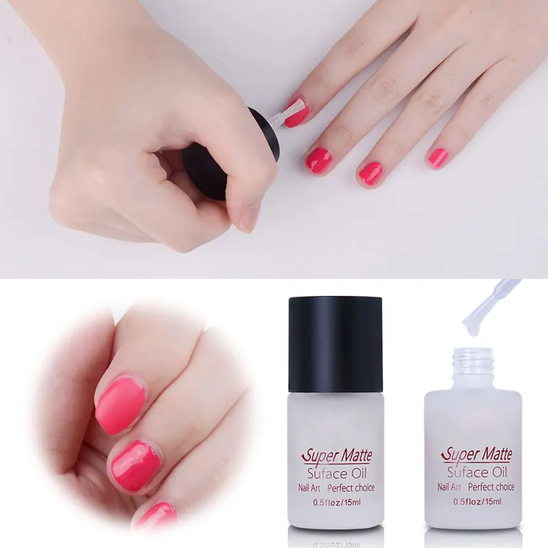 15 мл матовый топ основа лак для ногтей матовая верхняя пальто матовое масло