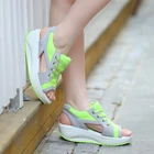 Сандалии женские на платформе, босоножки на танкетке, повседневная обувь, лето 2019