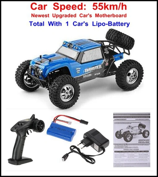 55kmH blue 12889 1B 1:12 большой размер HBX 12889 Подруливающее устройство 40 км/ч 55 км/ч RC высокоскоростной автомобиль 2,4 ГГц 4WD Drift Дистанционное управление автомобиль RTR пустынный грузовик внедорожник - Цвет: 55kmH blue 12889 1B