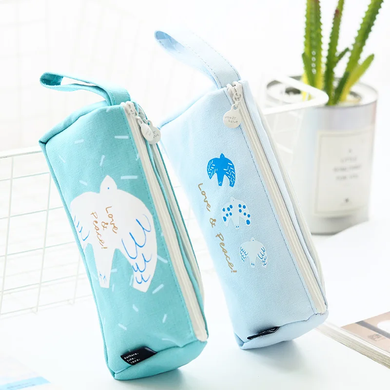 1 шт. корейский маленький свежий студенческий пенал для девочек канцелярский