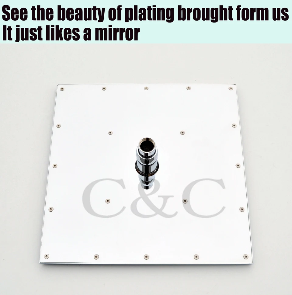 Дождевой смеситель для душа в ванную 12 дюймов Светодиодная насадка с дождевой