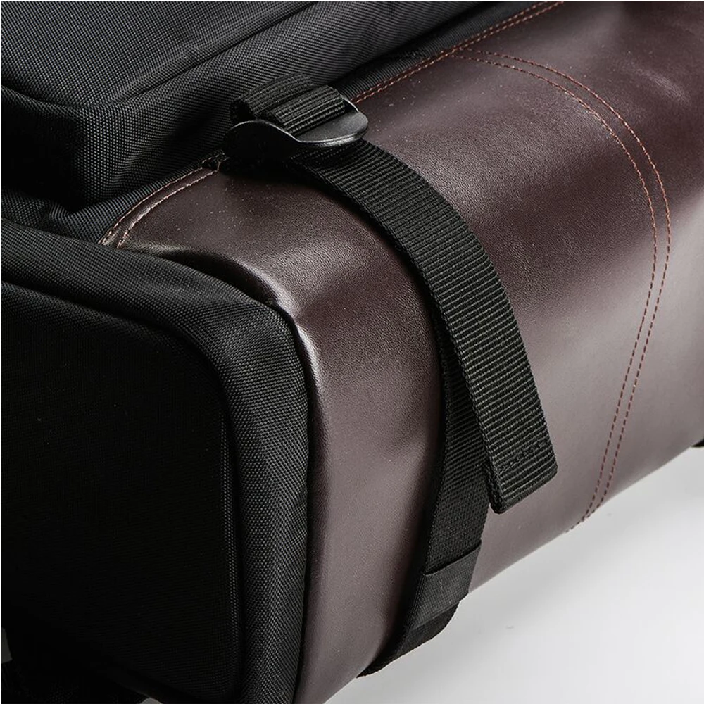 Woodfone нейлон Для мужчин Рюкзак Школьная Сумка кожаная дорожная Mochila
