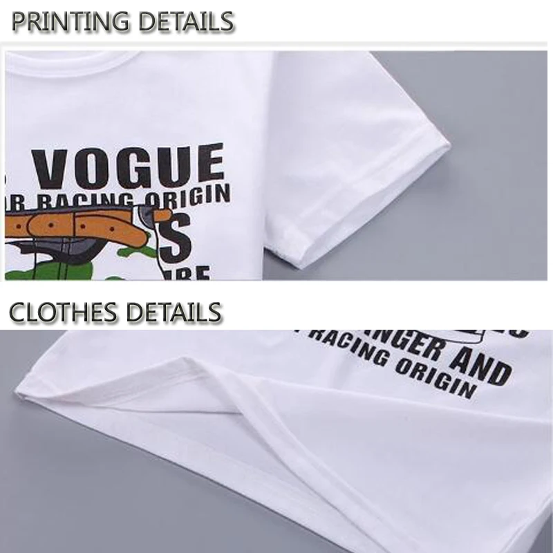 Детская верхняя одежда для мальчиков детские комплекты летняя футболка + Штаны 2