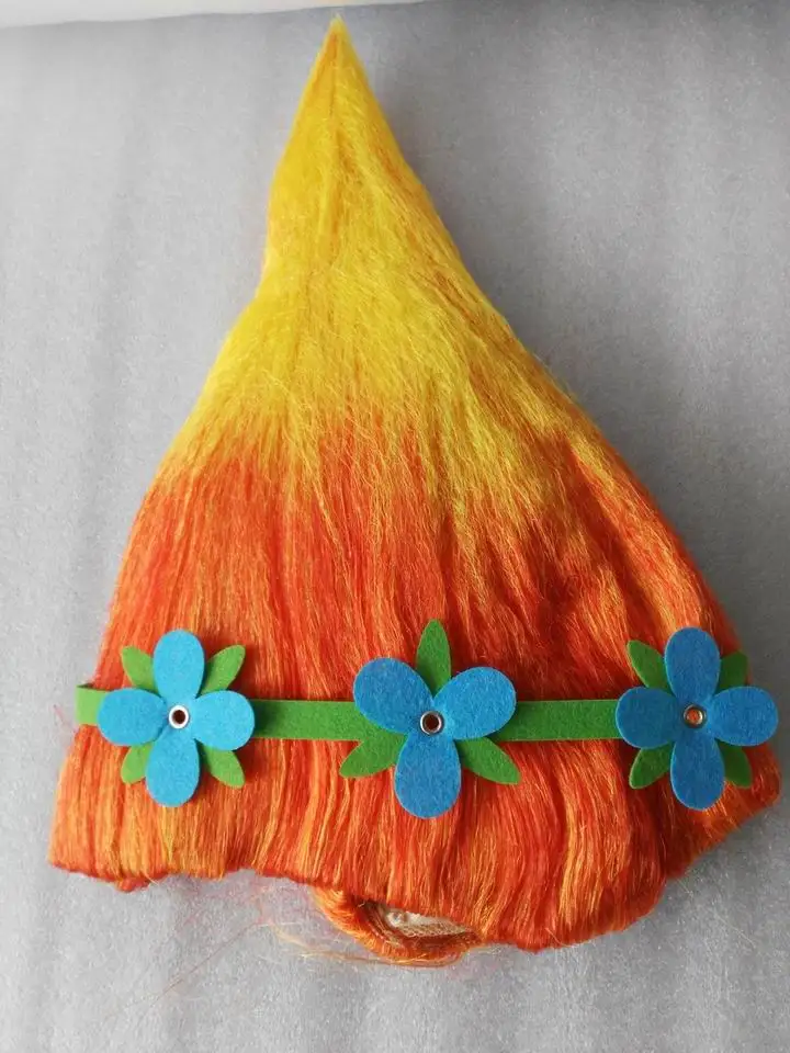 Детский парик тролля Поппи карнавальный костюм на Хэллоуин товары для вечеринок