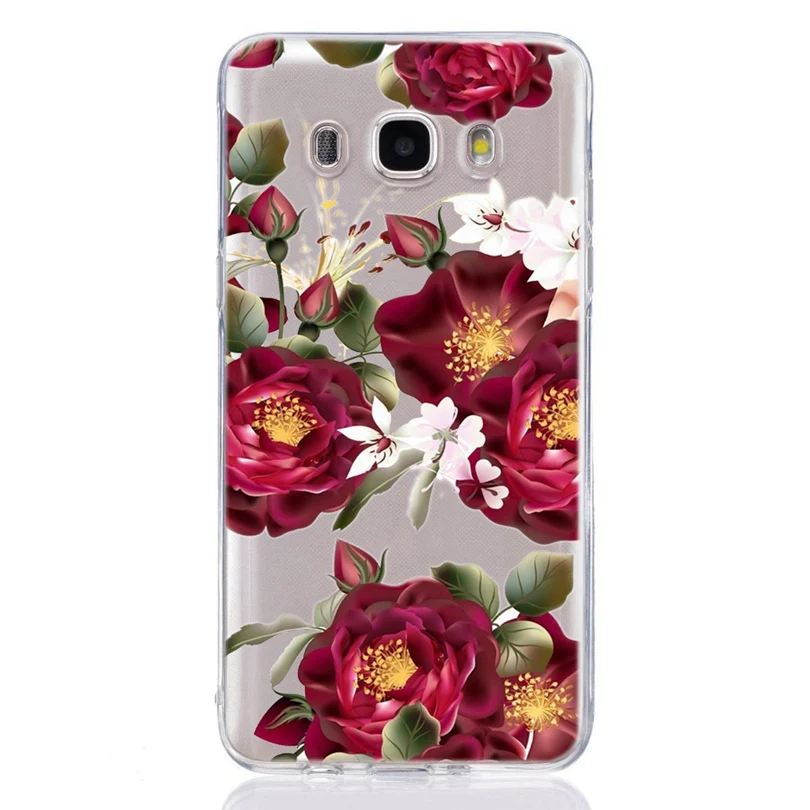 For Samsung Galaxy A3 A5 2016 2017 prime J1 J2 J3 J5 J7 TPU Colorful Soft Rose Flower Painted Desig Cover Case Fundas C332 |