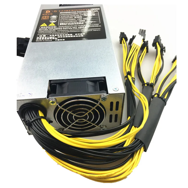 T. F. SKYWINDINTL 1800 Вт источник питания 6PIN * 10 Antminer APW3 + 12 1600 ETH PSU antminer S9 S7 L3 BTC LTC DASH miner