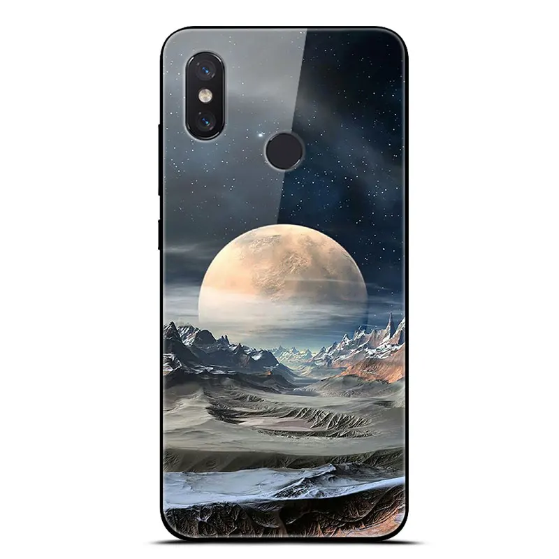 Для Xiaomi mi 8 Lite чехол на Xio mi 8 закаленное стекло чехол для телефона аниме для Xiaomi mi 8 Pro mi 8 SE мягкий бампер чехол Funda