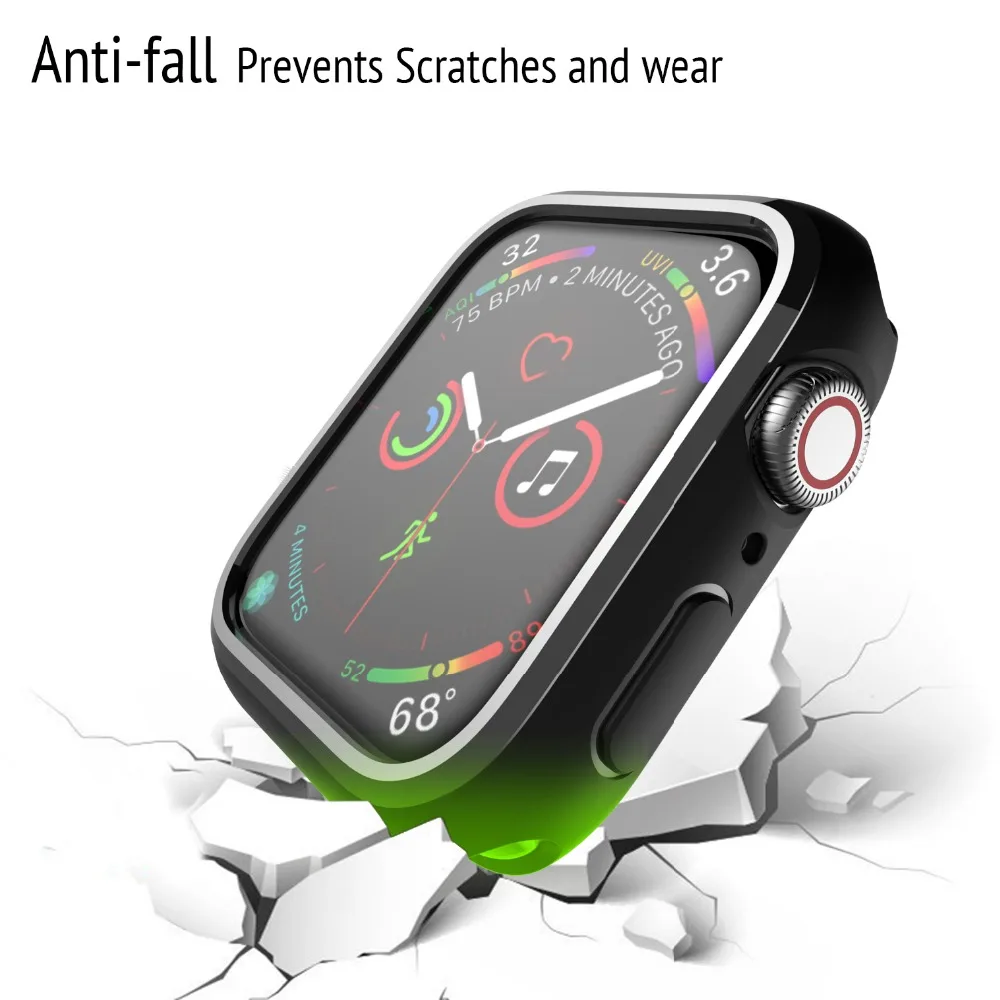 Аксессуар для Apple Watch Series 4 Чехол 44 мм 40 мягкий ТПУ ультратонкий легкий устойчивый