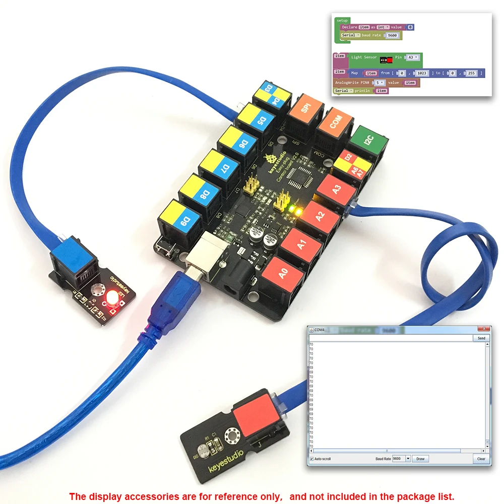 Keyestudio простой разъем фоторезистор сенсорный модуль для Arduino STEAM | Электронные