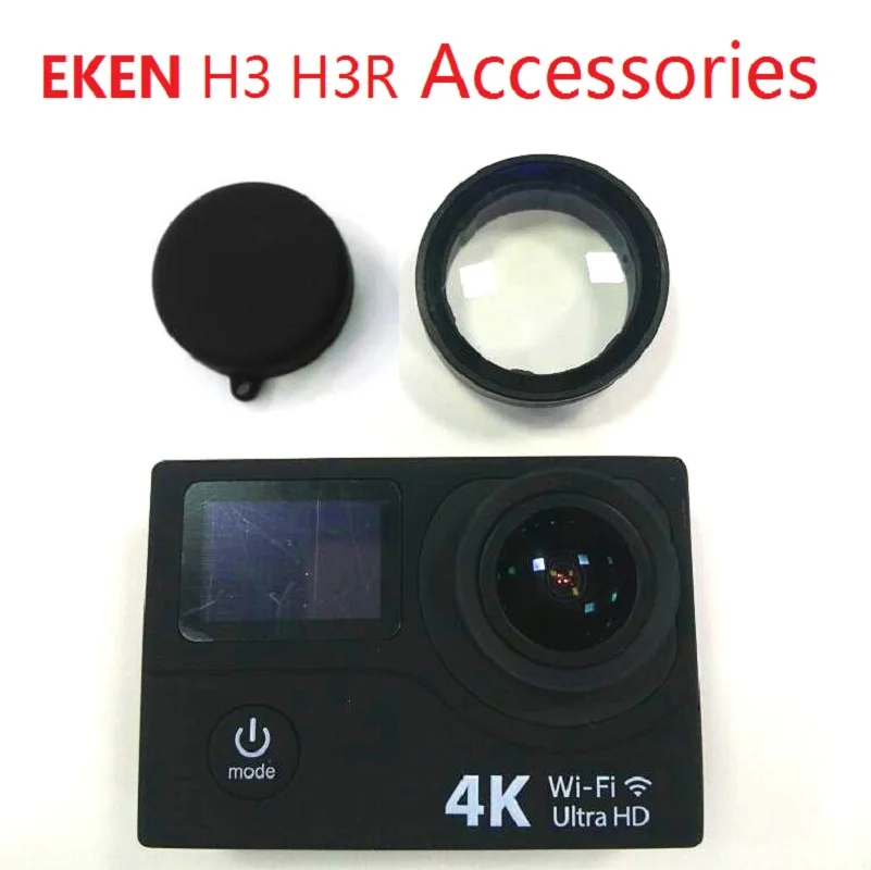 

Clownfish For H3 H3R Anti Scratch Glass UV Filter Lens Cap Silicone Protection Cover For Original EKEN Action Camera Accessories