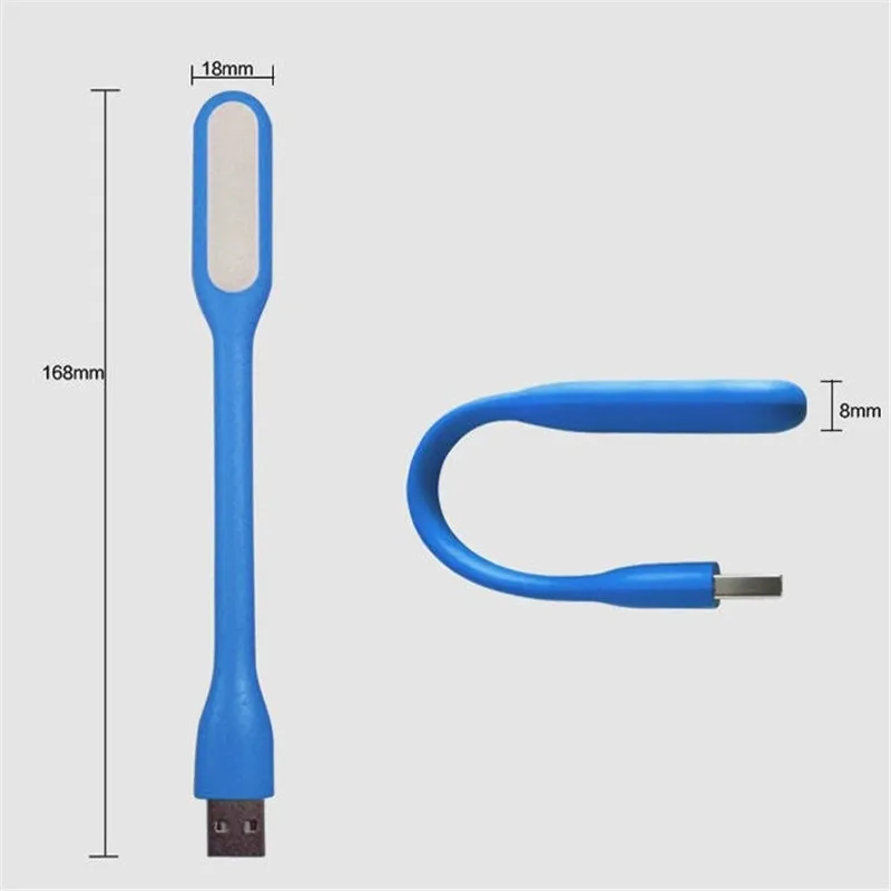Flexibele Power Bank USB Светодиодная лампа Декор настольная для чтения Draagbare супер яркая
