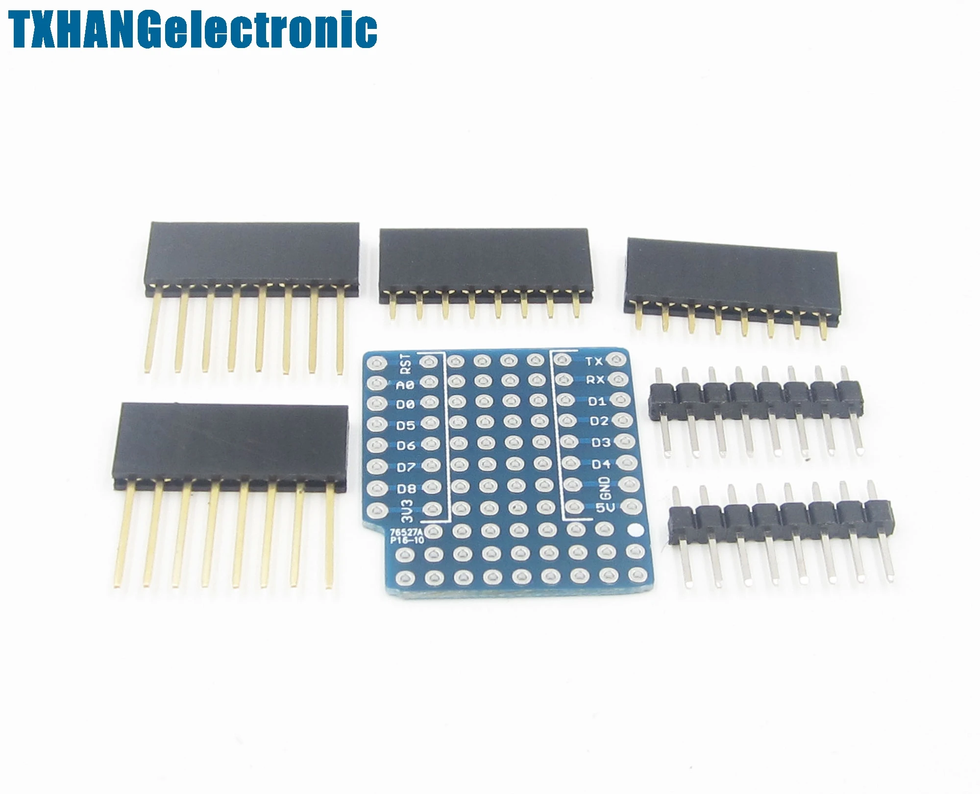 5PCS ProtoBoard Shield for WeMos D1 mini double sided perf board | Электронные компоненты и принадлежности
