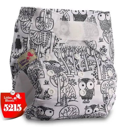 [Littles&Bloomz] Детские Моющиеся Многоразовые, настоящая стандартная ткань, застежка-липучка, карман для подгузников, пеленки, обертывание, подходит для рождения в горшке - Цвет: 5215