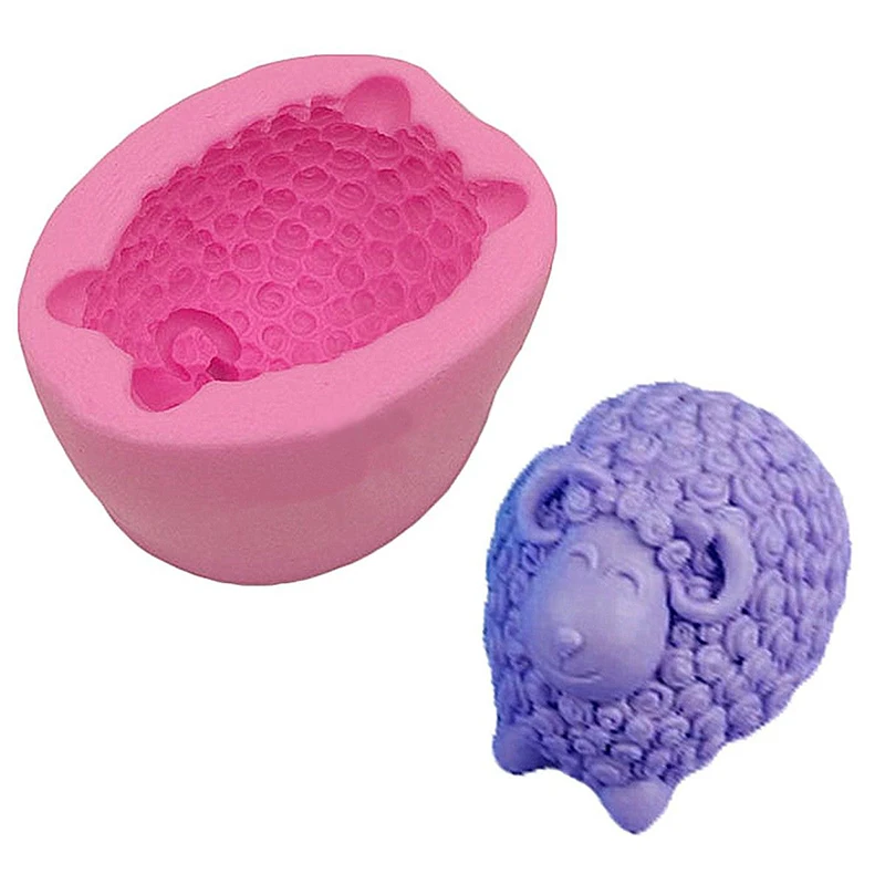 3D силиконовая форма для мастики в виде овцы искусственное мыло кекса глины