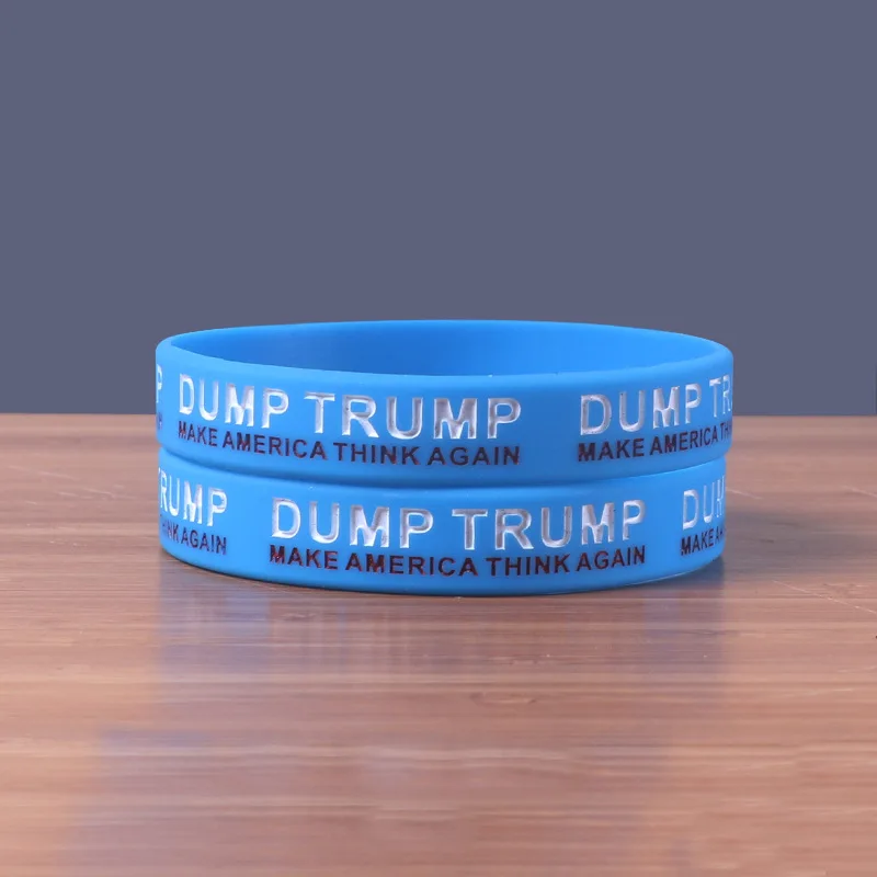 LUKENI 1 шт. делают американские подумайте ещё раз Wristband Силикона синяя силиконовая