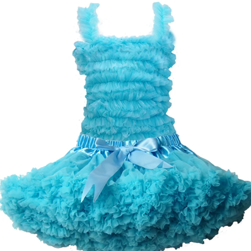 Fashion Girl Children Tutu Set Kids Pettiskirt Flower Vest Top+Fluffy Suit Girls 2pcs | Детская одежда и обувь