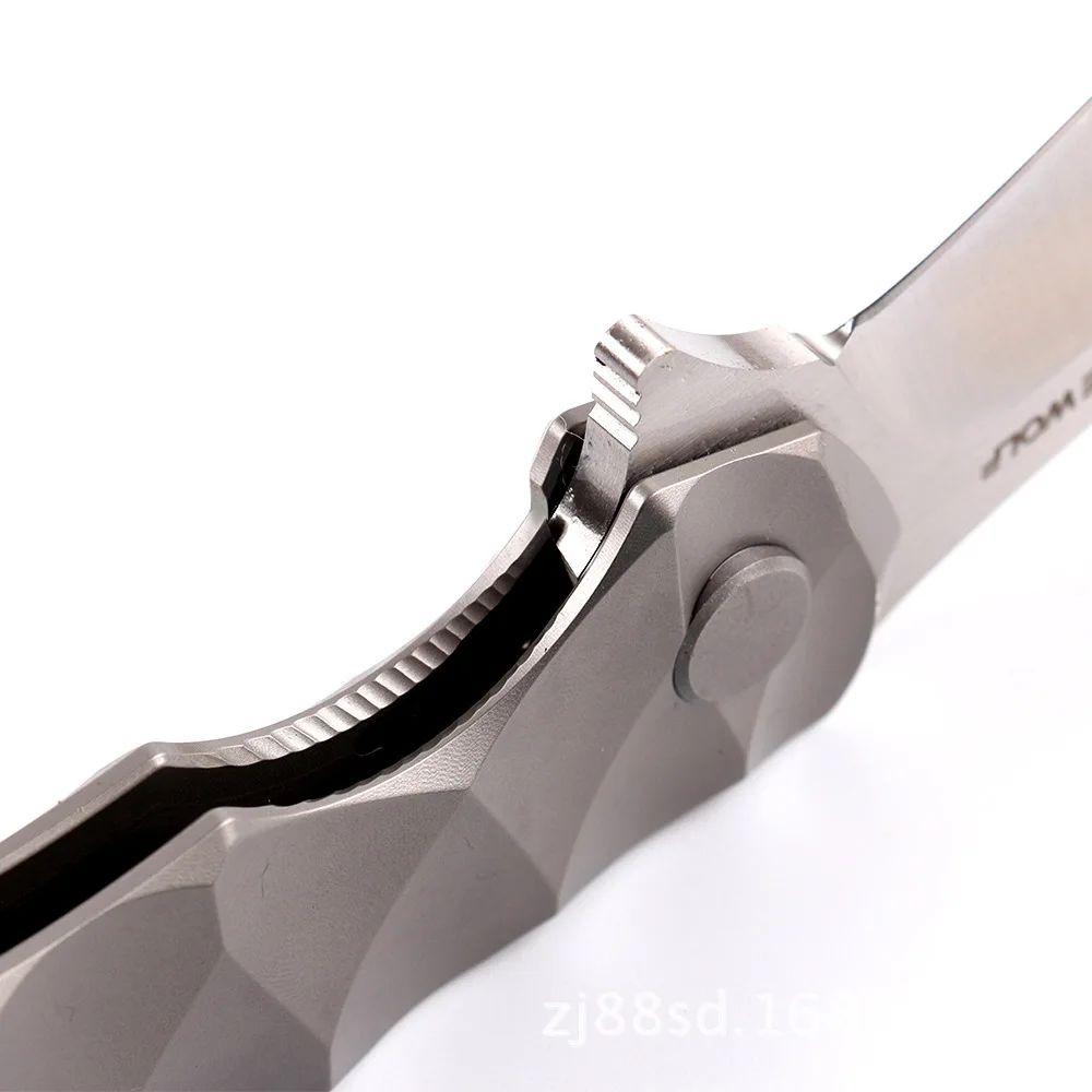 Высокое качество Тактический складной нож D2 стальное лезвие титановая ручка