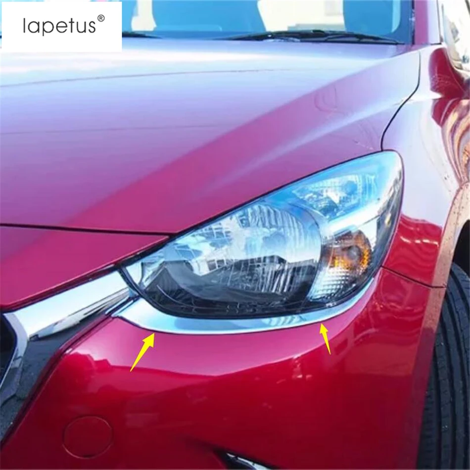 Аксессуары Lapetus подходят для Mazda 2 Demio 2015 2019 ABS Передние фары лампа век бровей
