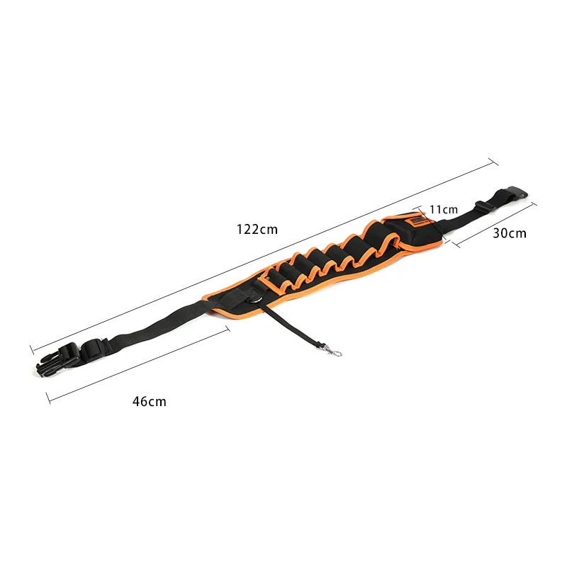 Долговечная сумка для инструментов JAKEMY JM-B04 из канвы для механиков и электриков с поясом и карманами для утилит и аксессуаров.