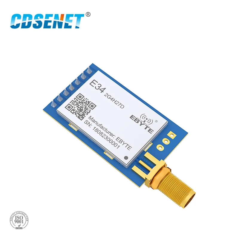 2,4 ГГц nRF24L01 + беспроводной приемопередатчик дальнего действия IoT CDSENET E34-2G4H27D 5000m 2,4G, приемник передатчика nRF24L01PA Modulue