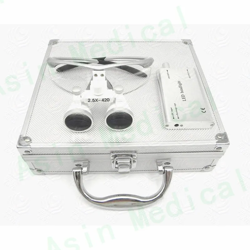 Metal case 2.5X/3.5X enlarger lens first time user surgical oral loupe dentist magnify glasses | Красота и здоровье