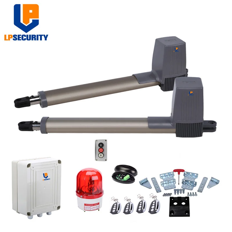 kit6 LPSECURITY электрические ворота/электрические распашные ворота открывалка 300 кг-600kgs распашные ворота мотор(беспроводная клавиатура, gsm открывалка опционально - Цвет: kit6