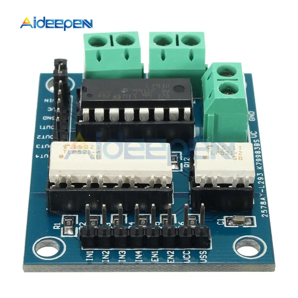 L293D модуль расширения привода двигателя двойной h-мост для Arduino MEGA2560 UNO R3 плата управления оптомуфта изоляции DC двигатели DIY
