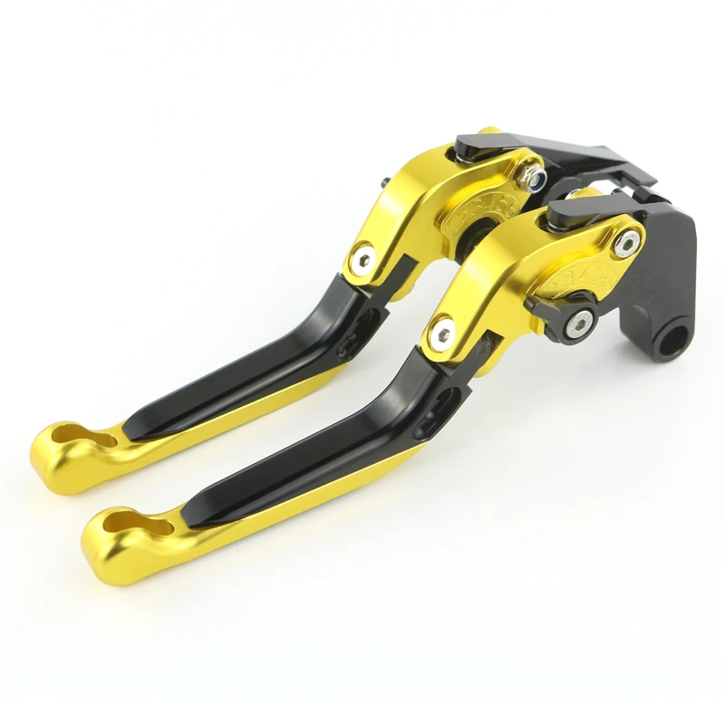 Складная тормозной рычаг сцепления для Suzuki GSR600 750 GSXR600 GSXR750 SRAD GSXR1000 GSX750S DL650 V-Storm TL1000S SFV650 SV650 SV650X - Цвет: Black and Gold