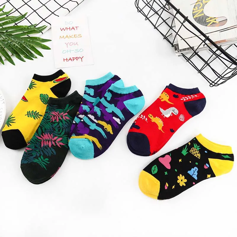 Мужские хлопковые носки [COSPLACOOL] разноцветные дизайнерские удобные теплые в стиле