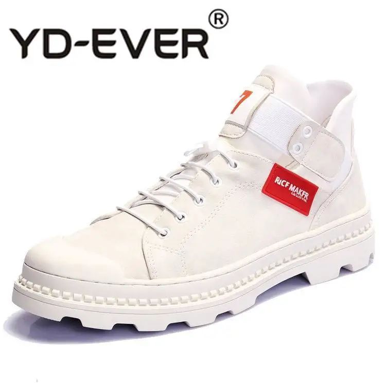 Модная мужская белая Повседневная Удобная обувь модная с круглым носком и