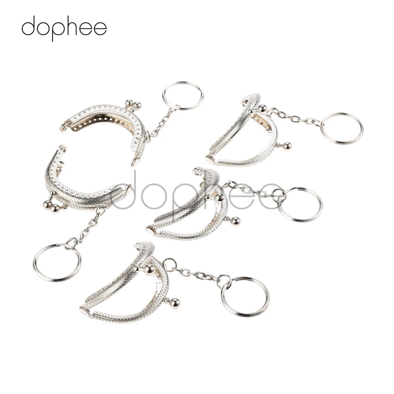 Dophee 5 шт. см сумочка для монет с аркой стильная металлическая рамка поцелуй замок