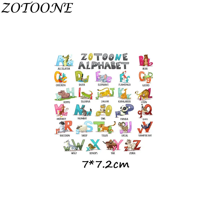 Аппликация ZOTOONE нашивки в полоску для одежды наклейки виде милых животных